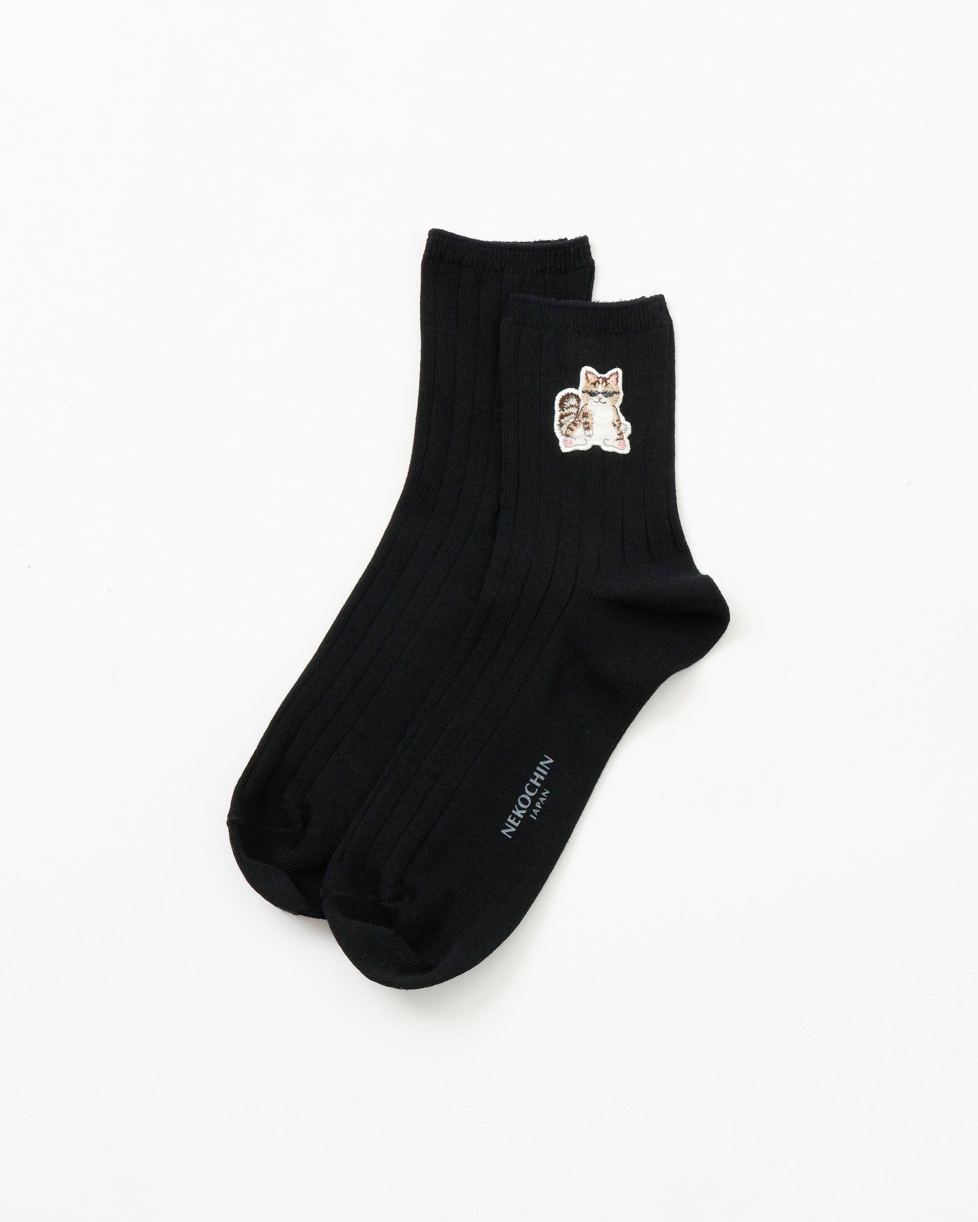 オーガニックコットン SUNGLASS NEKO ソックス