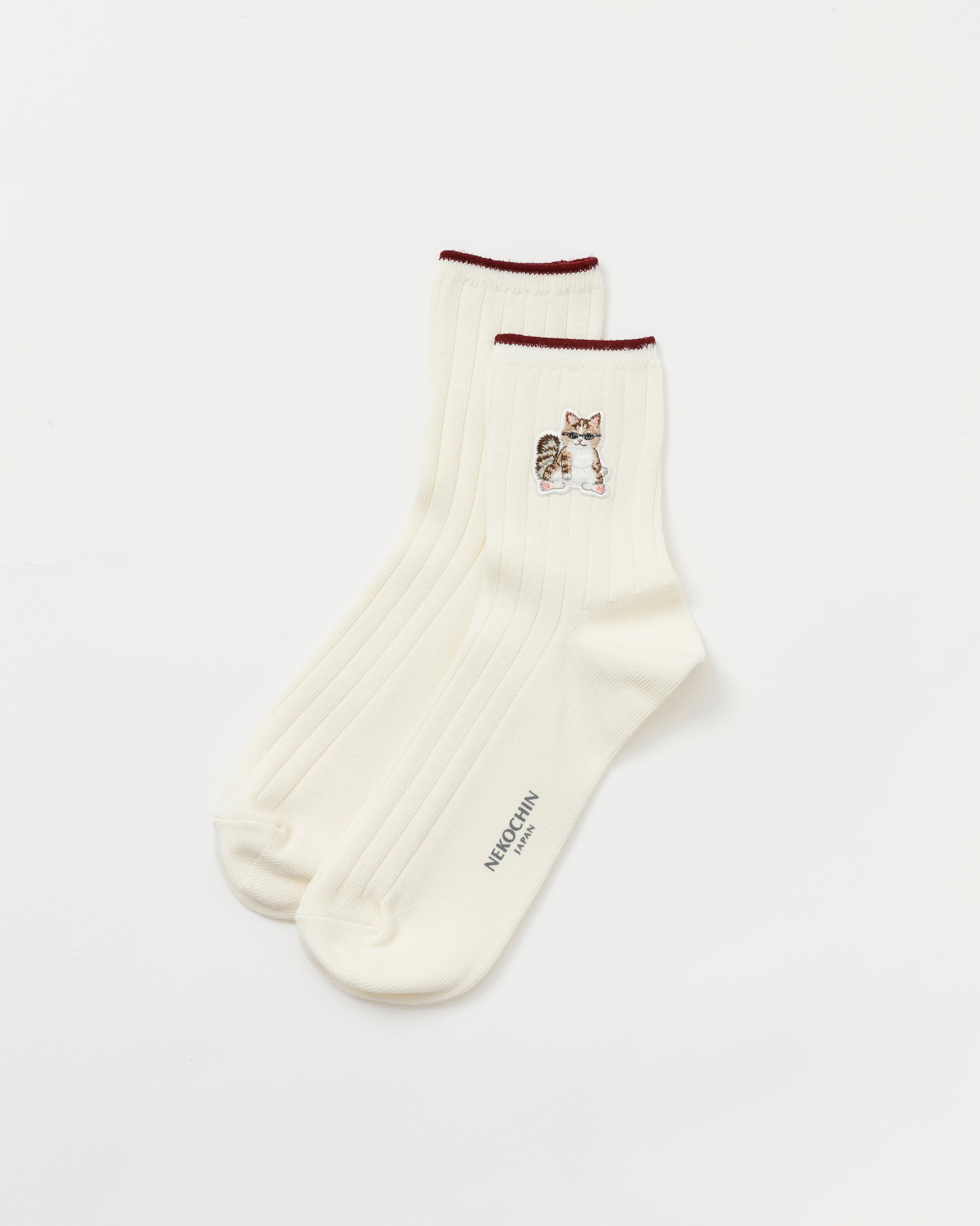 オーガニックコットン SUNGLASS NEKO ソックス